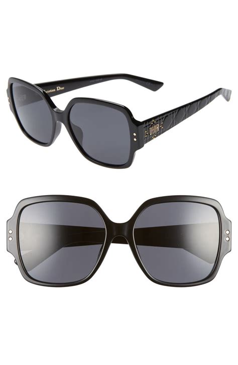 lady dior studs 57mm square sunglasses|Dior Green Square Sunglasses LADYDIORSTUDS5F .